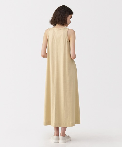 セール】〔MUJI Labo〕婦人 リネン混ノースリーブワンピース