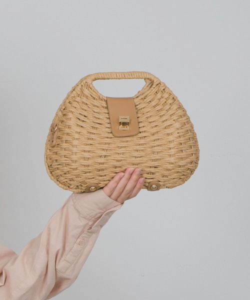 GAIMO（ガイモ）の「【GAIMO/ガイモ】かごバッグ　2WAY（ショルダーバッグ・レディース・ナチュラル・FREE）」の22枚目の写真