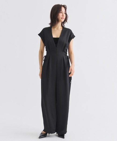 louren(ローレン )の「《ZOZOTOWN限定》【Louren/ローレン】side hole combinaison/サイドホールコンビネゾン/オールインワン(つなぎ/オールインワン・レディース・アイボリー/ブラック・SMALL/MEDIUM)」の3枚目の写真