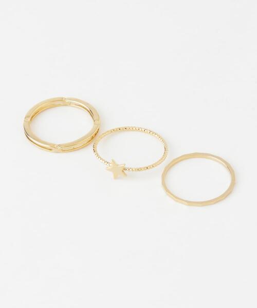 SMELLY(スメリー)の「3セットリング(リング・レディース・ゴールド・-)」の2枚目の写真