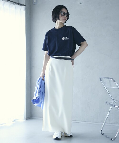 Firsthand(ファーストハンド)の「Firsthand/ファーストハンド オーガニックコットン アニマル刺繍プリントTシャツ CAT(Tシャツ/カットソー・レディース・ホワイト/チャコールグレー/ネイビー・FREE)」の9枚目の写真