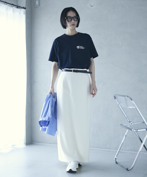 Firsthand(ファーストハンド)の「Firsthand/ファーストハンド オーガニックコットン アニマル刺繍プリントTシャツ CAT(Tシャツ/カットソー・レディース・ホワイト/チャコールグレー/ネイビー・FREE)」の6枚目の写真