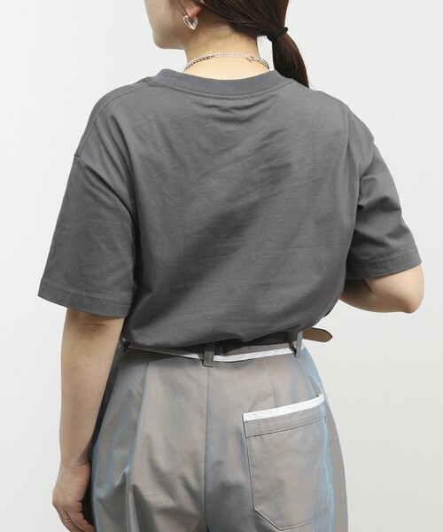 Firsthand(ファーストハンド)の「Firsthand/ファーストハンド オーガニックコットン アニマル刺繍プリントTシャツ CAT(Tシャツ/カットソー・レディース・ホワイト/チャコールグレー/ネイビー・FREE)」の11枚目の写真