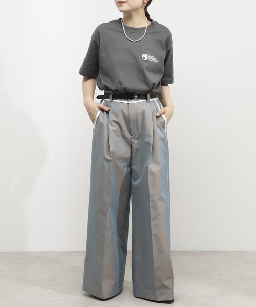 Firsthand(ファーストハンド)の「Firsthand/ファーストハンド オーガニックコットン アニマル刺繍プリントTシャツ CAT(Tシャツ/カットソー・レディース・ホワイト/チャコールグレー/ネイビー・FREE)」の18枚目の写真