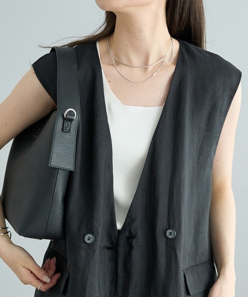 PUAL CE CIN（ピュアルセシン）の「2連メタルチョーカー（チョーカー・レディース・ゴールド/シルバー・FREE）」の6枚目の写真