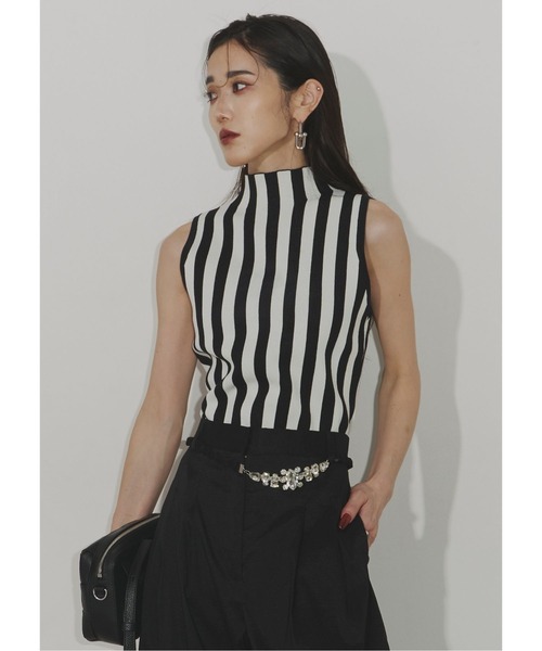 ニット セーター Sleeveless knit top レディース Sleeveless knit top（ニット/セーター）｜Chris TROIS.（クリス