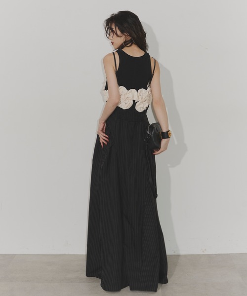 Chris TROIS.(クリストロワ)の「Sleeveless knit top(ニット/セーター・レディース・ブラック×ホワイト/ブラック・FREE)」の20枚目の写真
