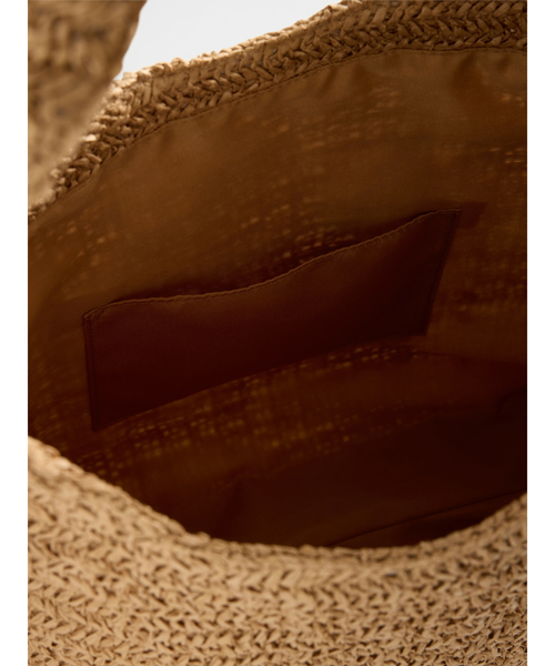 GAP（ギャップ）の「スラウチー ストロー トートバッグ（ショルダーバッグ・レディース・マルチ/ナチュラル・ONE SIZE）」の9枚目の写真