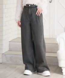 EMS EXCITE★デニムパンツ(ブーツカットタイプ)★未使用品 ダメージデニムPT|ems excite | RETRO GIRL ONLINE STORE レトロ