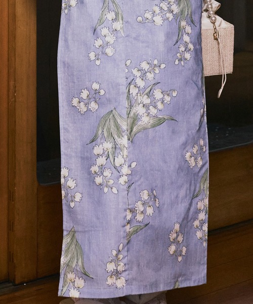 CELEN（セレン）の「簡単着付け 兵児帯ゆかた4点セット 浴衣・兵児帯・腰紐2本（浴衣・レディース・ネイビー系1/ホワイト系/ブラック系1/イエロー系/ブラック系2/ネイビー系2/ピンク系/ブルー系・FREE）」の14枚目の写真