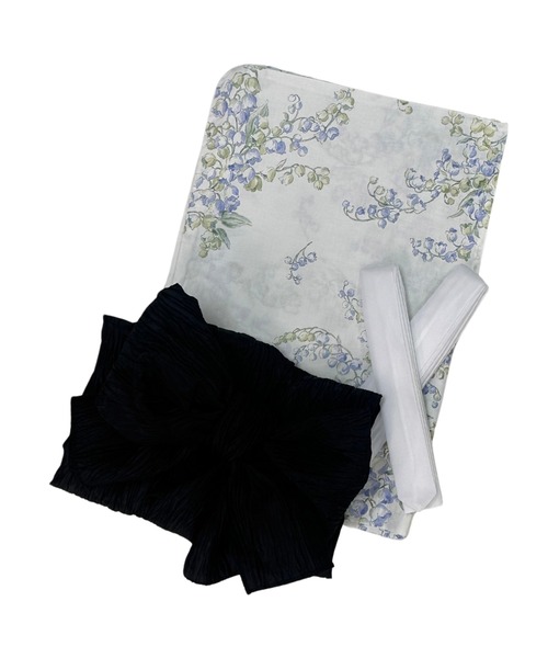 CELEN（セレン）の「簡単着付け 兵児帯ゆかた4点セット 浴衣・兵児帯・腰紐2本（浴衣・レディース・ネイビー系1/ホワイト系/ブラック系1/イエロー系/ブラック系2/ネイビー系2/ピンク系/ブルー系・FREE）」の17枚目の写真