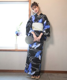 CELEN（セレン）の「【簡単着付け 兵児帯ゆかた4点セット】浴衣・兵児帯・腰紐2本《儚夏浴衣》（浴衣）」