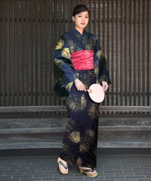 CELEN（セレン）の「【簡単着付け 兵児帯ゆかた4点セット】浴衣・兵児帯・腰紐2本《儚夏浴衣》（浴衣）」