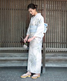 CELEN（セレン）の「【簡単着付け 兵児帯ゆかた4点セット】浴衣・兵児帯・腰紐2本《儚夏浴衣》（浴衣）」