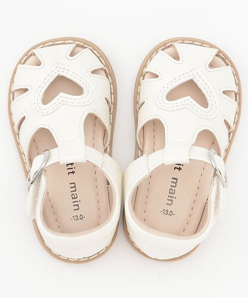 petit main（プティマイン）の「ハートサンダル（サンダル・キッズ・ピンク/オフホワイト/ラベンダー・15cm/14cm/16cm/13cm/17cm）」の9枚目の写真