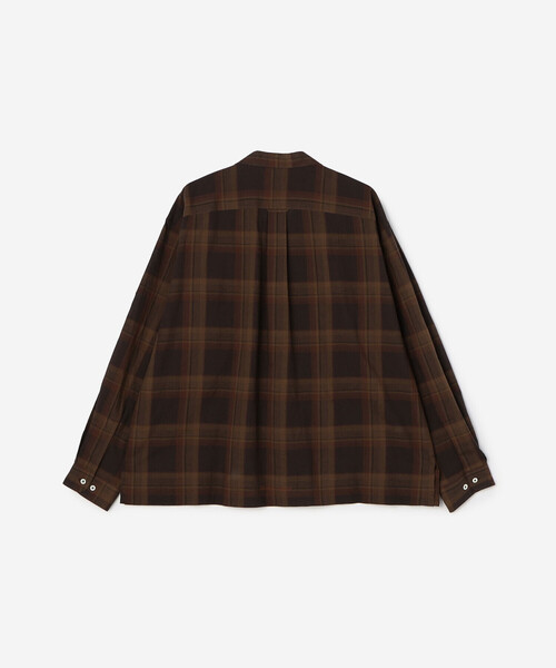 SEDAN ALL-PURPOSE（セダンオールパーパス）の「SEDAN ALL-PURPOSE | Madras Plaid Open Collar Shirt MEN（シャツ/ブラウス・メンズ・ブラウン系その他/ブラック系その他・M/L/XL）」の11枚目の写真