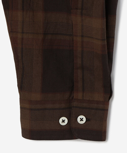 SEDAN ALL-PURPOSE（セダンオールパーパス）の「SEDAN ALL-PURPOSE | Madras Plaid Open Collar Shirt MEN（シャツ/ブラウス・メンズ・ブラウン系その他/ブラック系その他・M/L/XL）」の13枚目の写真