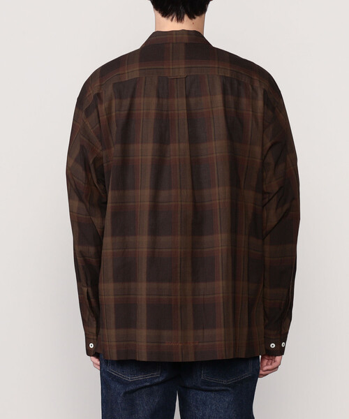 SEDAN ALL-PURPOSE（セダンオールパーパス）の「SEDAN ALL-PURPOSE | Madras Plaid Open Collar Shirt MEN（シャツ/ブラウス・メンズ・ブラウン系その他/ブラック系その他・M/L/XL）」の9枚目の写真