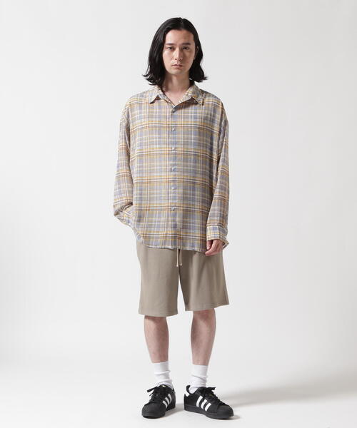 WHITELAND（ホワイトランド）の「WHITELAND/ホワイトランド/CHIFFON CHECK SHIRTS（シャツ/ブラウス・メンズ・ブルー/ピンク/モスグリーン・F）」の9枚目の写真