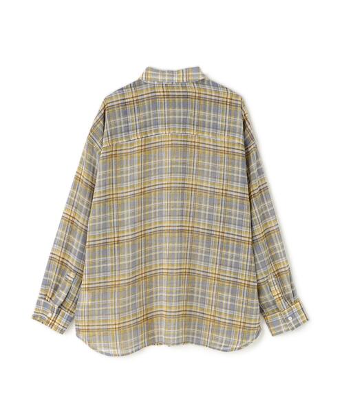 WHITELAND（ホワイトランド）の「WHITELAND/ホワイトランド/CHIFFON CHECK SHIRTS（シャツ/ブラウス・メンズ・ブルー/ピンク/モスグリーン・F）」の10枚目の写真