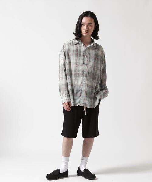 WHITELAND（ホワイトランド）の「WHITELAND/ホワイトランド/CHIFFON CHECK SHIRTS（シャツ/ブラウス・メンズ・ブルー/ピンク/モスグリーン・F）」の16枚目の写真