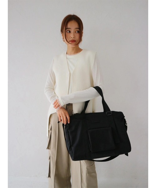 TRUNC（トランクエイティーエイト）の「2WAY Adjustable Tote Bag（トートバッグ・レディース・ブラック・FREE）」の2枚目の写真