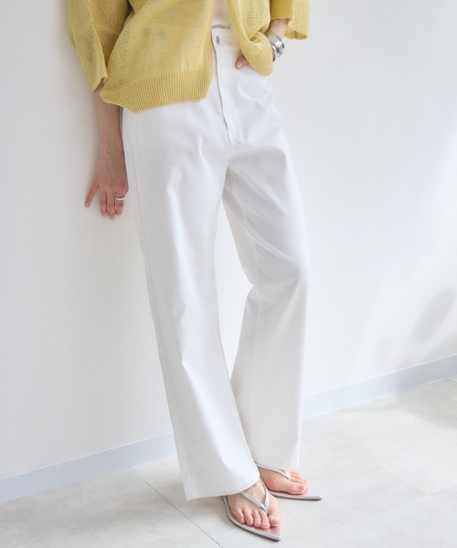 KATHARINE ROSS(キャサリンロス)の「【Pillini/ピリーニ】【COOL/速乾/軽量】涼感メッシュストレートデニムパンツ(デニムパンツ・レディース・グレー/ホワイト/ブルー・LARGE/MEDIUM/SMALL)」の1枚目の写真