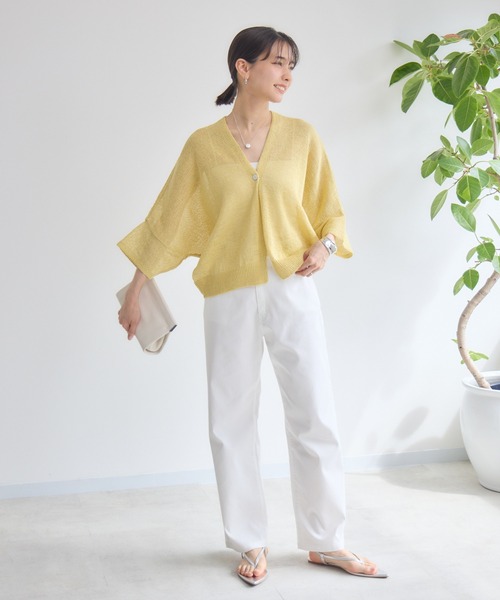 KATHARINE ROSS(キャサリンロス)の「【Pillini/ピリーニ】【COOL/速乾/軽量】涼感メッシュストレートデニムパンツ(デニムパンツ・レディース・グレー/ホワイト/ブルー・LARGE/MEDIUM/SMALL)」の6枚目の写真