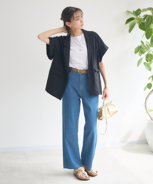 KATHARINE ROSS(キャサリンロス)の「【Pillini/ピリーニ】【COOL/速乾/軽量】涼感メッシュストレートデニムパンツ(デニムパンツ・レディース・グレー/ホワイト/ブルー・LARGE/MEDIUM/SMALL)」の11枚目の写真