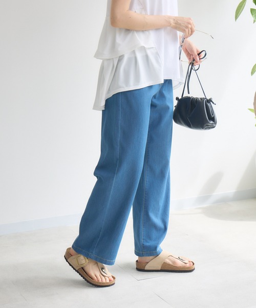 KATHARINE ROSS(キャサリンロス)の「【Pillini/ピリーニ】【COOL/速乾/軽量】涼感メッシュストレートデニムパンツ(デニムパンツ・レディース・グレー/ホワイト/ブルー・LARGE/MEDIUM/SMALL)」の17枚目の写真