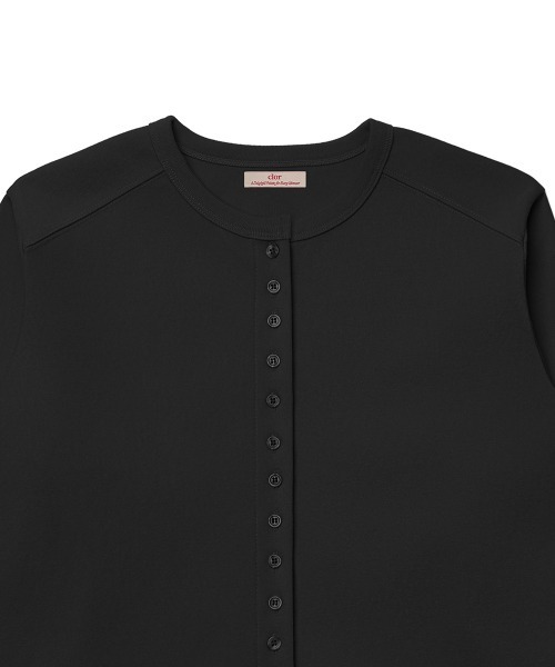 clor(クロル)の「COTTON ESSENTIAL CARDIGAN(カーディガン/ボレロ・レディース・アイボリー/オリーブ/グレー/レッド/スカイブルー/ブラック・S/M)」の18枚目の写真