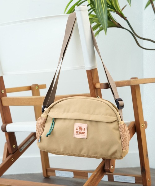moz(モズ)の「【moz/モズ】 アウトドア ラウンド ショルダーバッグ(ショルダーバッグ・レディース・ライトグレー/ベージュ/ネイビー/ダークグレー/ブラック・FREE)」の4枚目の写真