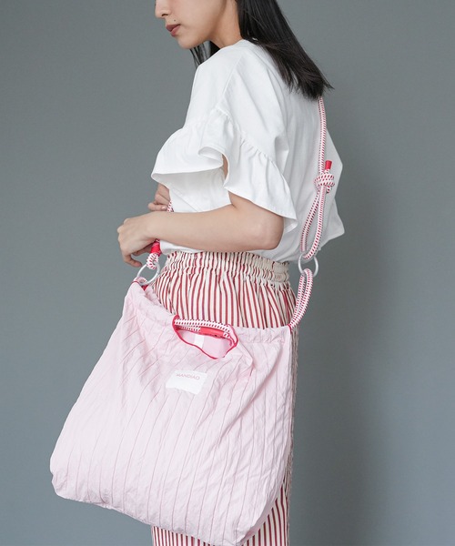 mili an deni（ミリアンデニ）の「2ＷＡＹロープトートバッグ（ショルダーバッグ・レディース・パープル/ピンク/アイボリー・F）」の10枚目の写真