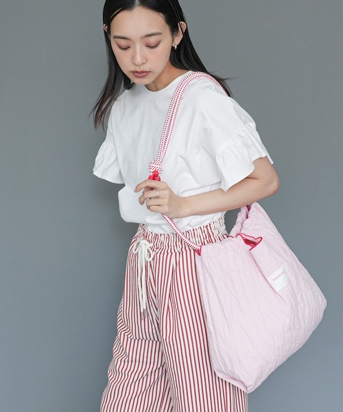 mili an deni（ミリアンデニ）の「2ＷＡＹロープトートバッグ（ショルダーバッグ・レディース・パープル/ピンク/アイボリー・F）」の11枚目の写真