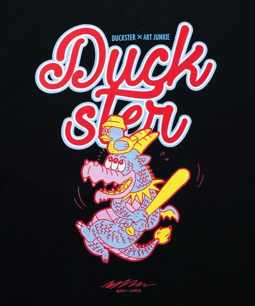 go slow caravan（ゴースローキャラバン）の「Duckster/ダックスター　DS×ART JUNKIE コラボS/STEE《CALM DRAGON》（Tシャツ/カットソー・メンズ・ホワイト/パープル/ブラック・LARGE/MEDIUM/X-LARGE）」の7枚目の写真