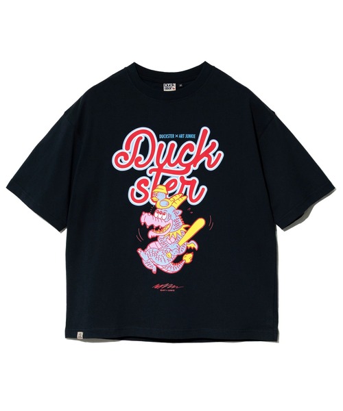 go slow caravan（ゴースローキャラバン）の「Duckster/ダックスター　DS×ART JUNKIE コラボS/STEE《CALM DRAGON》（Tシャツ/カットソー・メンズ・ホワイト/パープル/ブラック・LARGE/MEDIUM/X-LARGE）」の11枚目の写真
