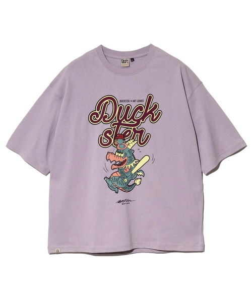 go slow caravan（ゴースローキャラバン）の「Duckster/ダックスター　DS×ART JUNKIE コラボS/STEE《CALM DRAGON》（Tシャツ/カットソー・メンズ・ホワイト/パープル/ブラック・LARGE/MEDIUM/X-LARGE）」の15枚目の写真