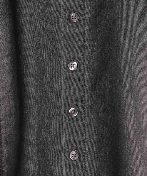 PAGEBOY(ページボーイ)の「ドロストデニムショートシャツ(シャツ/ブラウス・レディース・ブルー/ブラック・FREE)」の21枚目の写真