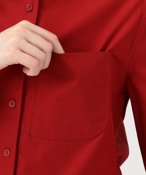 JACQUEMUS（ジャックムス）の「JACQUEMUS LA CHEMISE PABLO アシンメトリーシャツ（シャツ/ブラウス・レディース・レッド・36）」の9枚目の写真