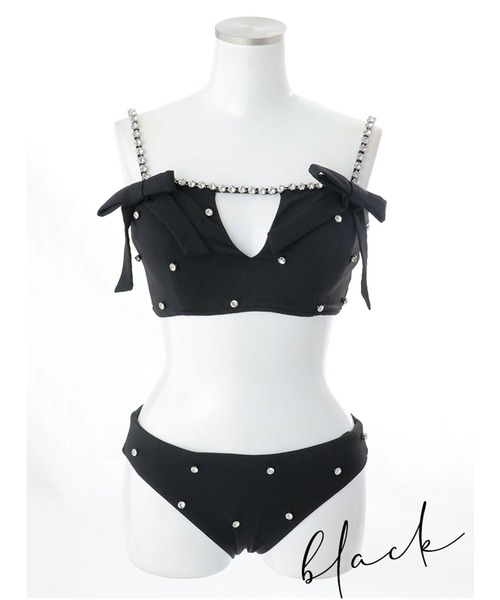 完売品　シュガーナイン　水着　サイドリボンビジュースタッズビキニ サイドリボンビジュースタッズビキニ2点セット 【ビキニ】【水着