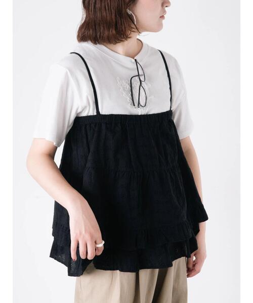 Samansa Mos2(サマンサ モスモス)の「レースティアード2WAYスカート(スカート・レディース・ブラック/オフホワイト・F)」の22枚目の写真