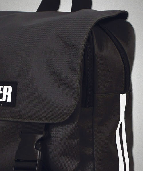 CHEER（チアー）の「サイドラインキャンバスフラップスクエアリュック（バックパック/リュック・レディース・グレー/ブラック/ホワイト・ONESIZE）」の13枚目の写真