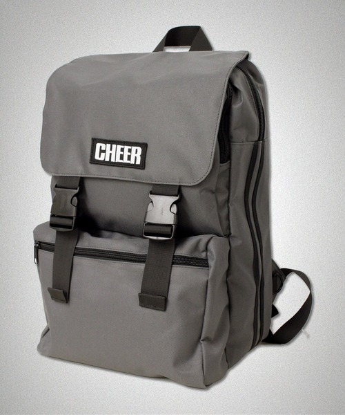 CHEER（チアー）の「サイドラインキャンバスフラップスクエアリュック（バックパック/リュック・レディース・グレー/ブラック/ホワイト・ONESIZE）」の8枚目の写真