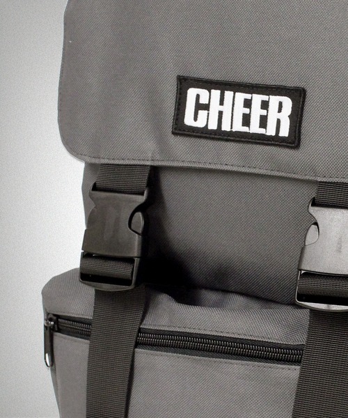 CHEER（チアー）の「サイドラインキャンバスフラップスクエアリュック（バックパック/リュック・レディース・グレー/ブラック/ホワイト・ONESIZE）」の9枚目の写真