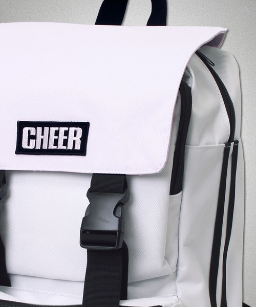CHEER（チアー）の「サイドラインキャンバスフラップスクエアリュック（バックパック/リュック・レディース・グレー/ブラック/ホワイト・ONESIZE）」の20枚目の写真