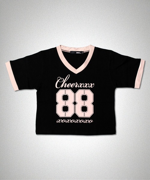 CHEER（チアー）の「ナンバリングショートTEE（Tシャツ/カットソー・レディース・ホワイト/ブラック・S/M/L）」の6枚目の写真