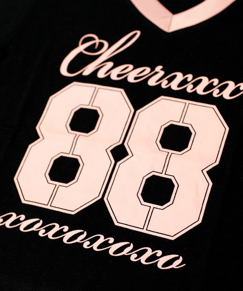 CHEER（チアー）の「ナンバリングショートTEE（Tシャツ/カットソー・レディース・ホワイト/ブラック・S/M/L）」の7枚目の写真