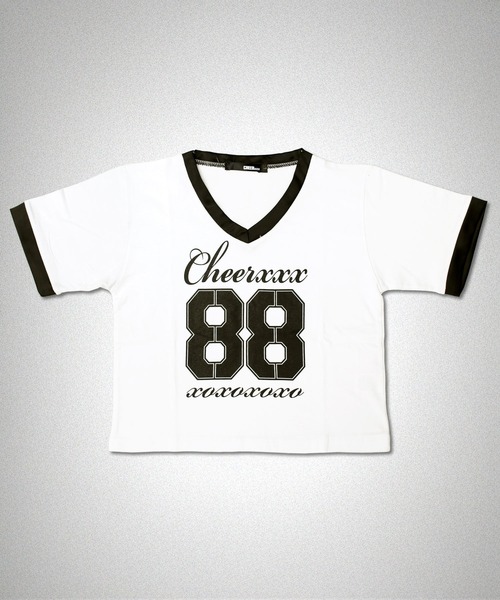 CHEER（チアー）の「ナンバリングショートTEE（Tシャツ/カットソー・レディース・ホワイト/ブラック・S/M/L）」の13枚目の写真