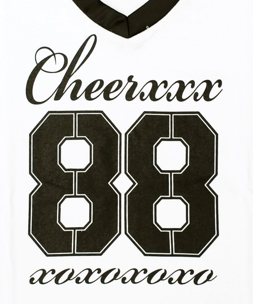 CHEER（チアー）の「ナンバリングショートTEE（Tシャツ/カットソー・レディース・ホワイト/ブラック・S/M/L）」の14枚目の写真