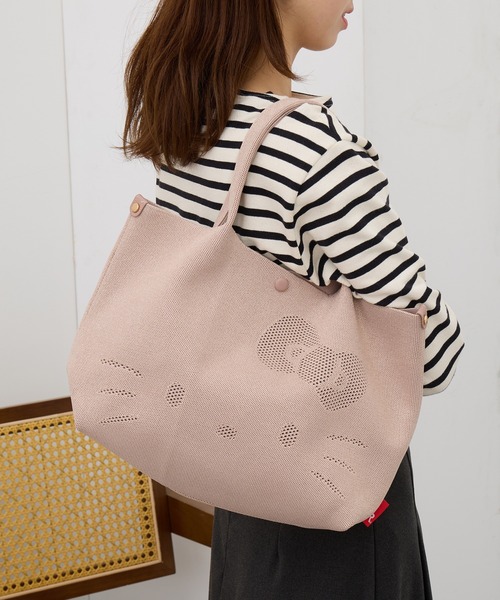 ROOTOTE(ルートート)の「【ROOTOTE】IP.デリ.ルフル.ハローキティ-A 8382(トートバッグ・レディース・アイボリー/レッド/ブラック/ピンク/ブラック系1/ベージュ系1/ライトブルー・FREE)」の4枚目の写真